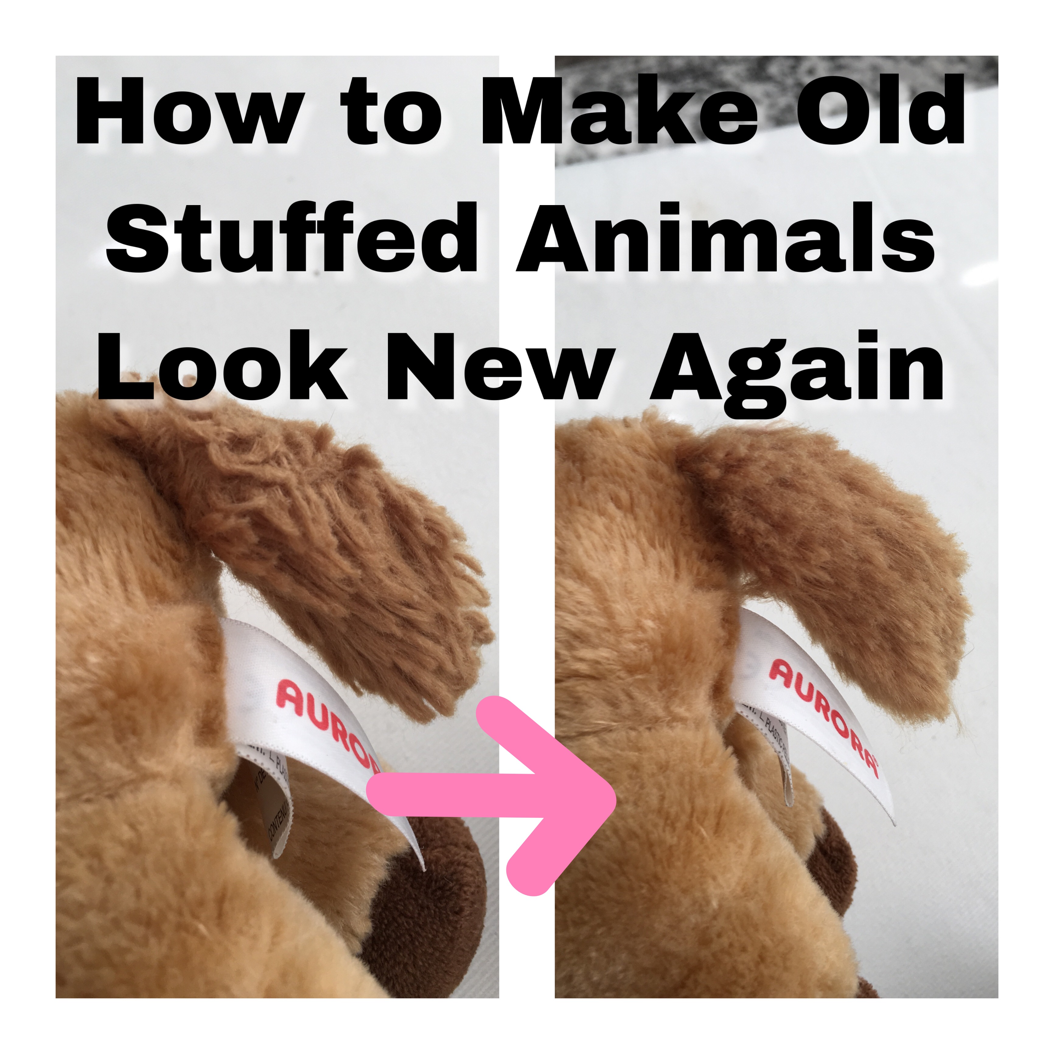 How to Make Old Stuffed Animals Look New Again